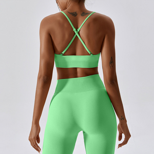 Vente en gros soutien-gorge de sport personnalisé pour femmes grande taille soutien-gorge de yoga à séchage rapide soutien-gorge de yoga fitness haute élasticité pour femmes - Product Image 5