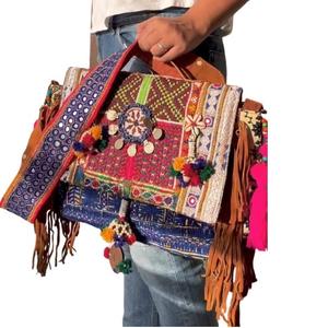 Dames épaule Banjara sac personnalisé luxe Vintage broderie pochette pour femmes Shopping soirée sacs à bandoulière en gros 2023 - Product Image 5