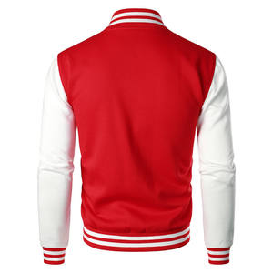 Chaqueta Varsity para hombre, chaqueta de béisbol de empalme fina, suave y cómoda con logotipo personalizado, chaqueta de béisbol universitaria para hombre - Product Image 6