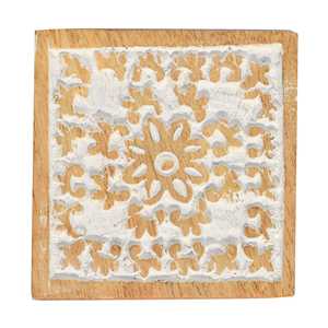 Ensemble de 2 sous-verres en forme de coeur en bois d'acacia avec support en fer pour décoration de table basse Cadeau de pendaison de crémaillère Nouveau décor de cuisine pour la maison - Product Image 3