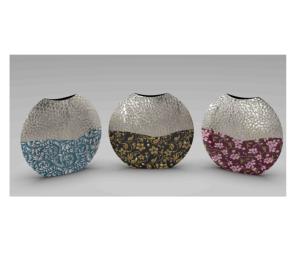 Vantage Modern Luxury Set de 3 Metal con jarrón de flores con acabado antiguo Estilo único Fancy para decoración del hogar y decoración de deshierbe - Product Image 5