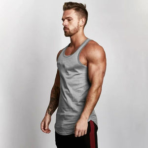 Débardeurs de course à pied pour hommes, maille tricotée unie unie, respirante, sans manches, à séchage rapide, pour l'entraînement de musculation - Product Image 2