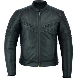 Chaqueta de Motocicleta de Cuero Unisex OEM, Resistente al Viento, con Logotipo y Diseño Personalizados, Fabricante Mayorista 2026 - Product Image 1