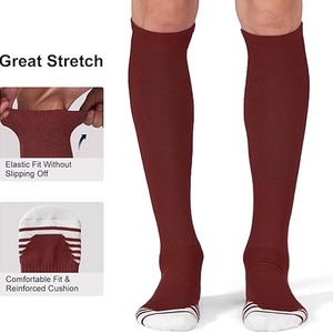 Calcetines deportivos profesionales Calcetines deportivos antideslizantes Calcetines de entrenamiento de béisbol y softbol baratos Calcetines deportivos de algodón de compresión - Product Image 4