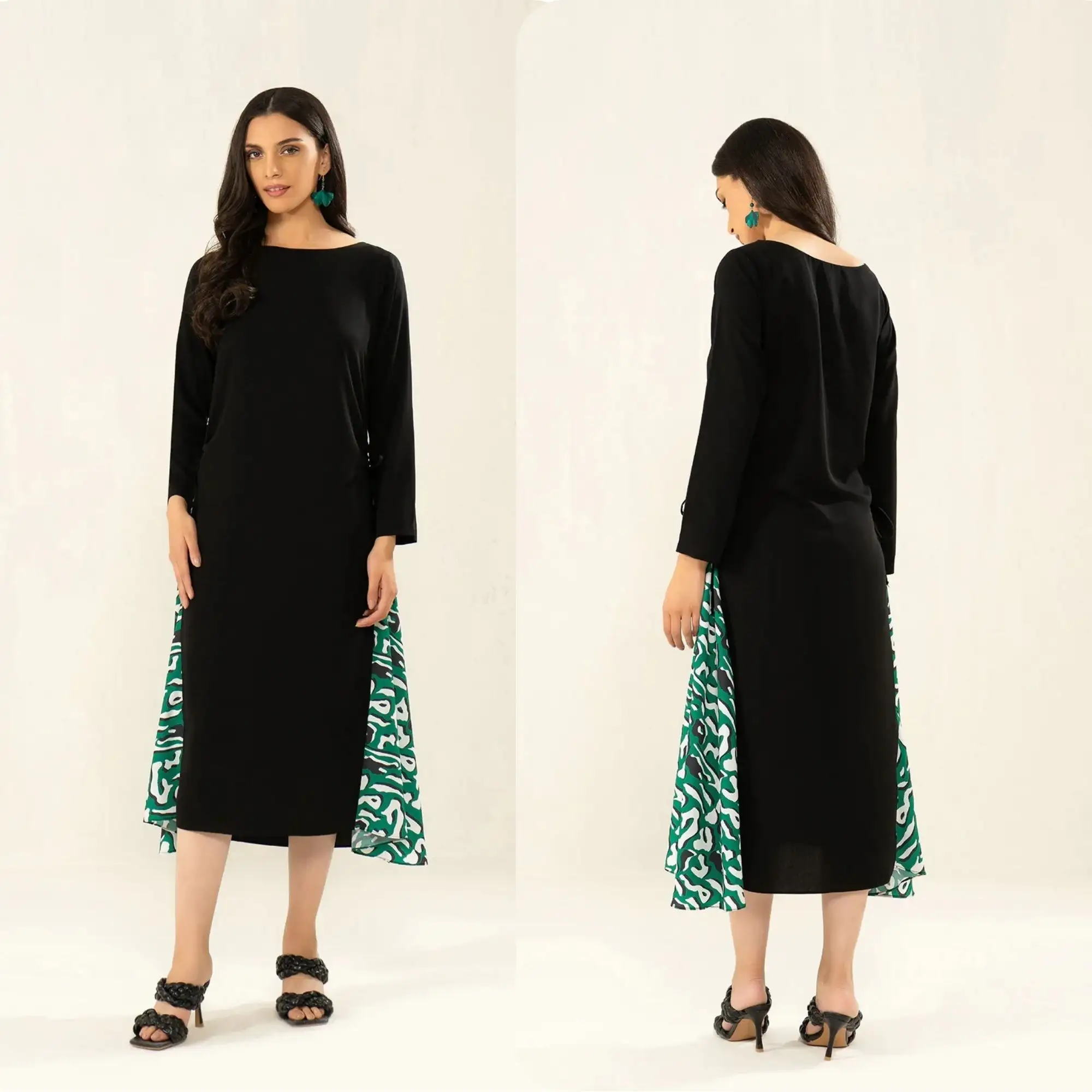 Low Cost New Hot Selling 100% Natural Viscose Rayon Fabric Printed Women Casual Wear Kaftan Top