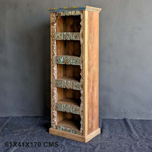 Estantería de Madera Tradicional, Estantería Vintage Hecha a Mano, Elegancia para Sala de Estar, Decoración Combinable - MOQ 1 Contenedor Únicamente - Product Image 1