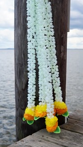 Mogra Valance de porte murale Ganpati Temple New Home Navratri Marigold Flower Guirlande Décoration Toran Bandarwal - Product Image 3