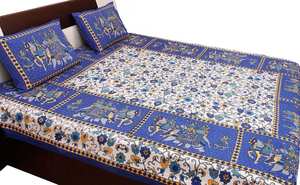 Drap de literie en Offre Spéciale maison et hôtel modernes Jaipuri imprimé motif abstrait pur coton Double main bloc drap de lit - Product Image 2