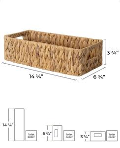 Paniers en osier pour le rangement avec poignées intégrées, panier de rangement fait à la main, vente en gros, écologique, fabriqué au Vietnam - Product Image 2