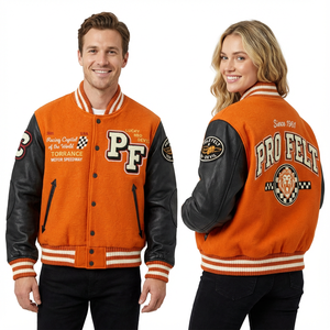 Vestes universitaires personnalisées en gros de style américain pour l'hiver et l'automne, logo personnalisé, vestes de baseball pour hommes, veste de collège pour hommes - Product Image 3