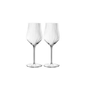 Nachtmann Aperitivo - Juego de 2 Copas de Vino de Cristal con Diseño Moderno y Acanalado - Product Image 1