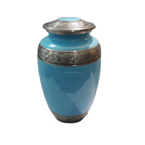 Urnes à cendres colorées en forme de plume pour cendres humaines, urne funéraire jaune pour cendres, urne commémorative pour adultes - Product Image 4