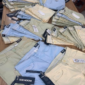 Pantalones chinos de sarga lavados con tierra para hombre, ropa de algodón de precio súper bajo con Spandex Surpuls, lote de existencias - Product Image 2