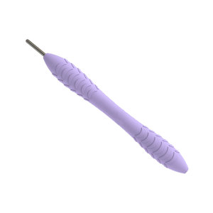 Miroir dentaire Premium Zoha Surgico ZS-5009 en acier inoxydable bleu lilas, poignée texturée confortable, autoclavable, certifié CE - Product Image 3