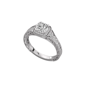Anillo de Diamantes Solitario de Oro de 14K para Mujer, Diseño Brillante - Product Image 3