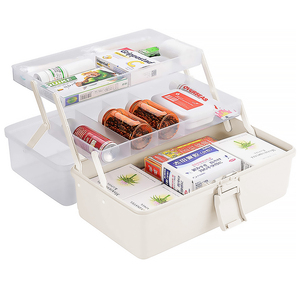 wholesale Big plastic PP combined medicine Storage organize box medicine pill box household medicine chest