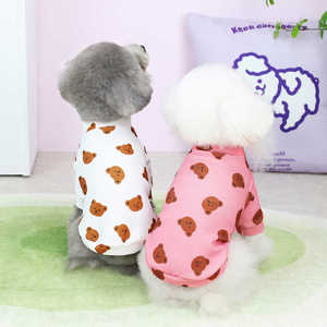 T-shirt à motif d'ours à la mode parfait pour votre chien ou chat de petite à moyenne taille fabricant grossiste au meilleur prix du printemps - Product Image 3