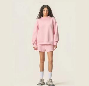 Coupe ample femmes col montant surdimensionné sweat coton polaire pull à manches longues confortable décontracté écologique automne hiver - Product Image 3