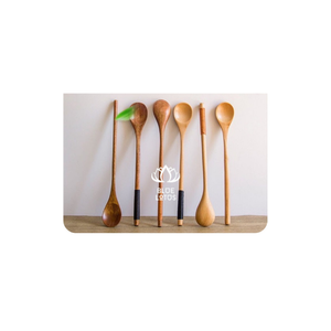 Fábrica en productos vietnamitas, cuchara de madera Longan tallada a mano para cocina de madera - Product Image 1