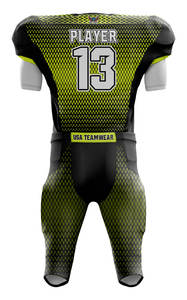 Uniforme de football américain sur mesure pour jeunes Conception imprimée respirante à séchage rapide Caractéristique grande taille Nouveau vêtements de football américain - Product Image 2