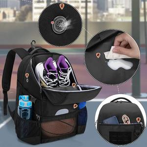 Bolsa de deporte al aire libre, mochila de baloncesto personalizada, mochilas de gimnasio deportivas con compartimento para bolas, venta al por mayor - Product Image 3