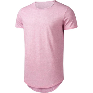T-shirts allongés pour hommes Streetwear Mode OEM Fournisseur Muscle Ajustés T-shirts allongés pour hommes Mode Fit Vêtements OEM d'usine - Product Image 6