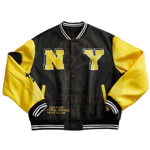 Chaqueta de Béisbol Universitaria de Diseño Urbano con Bloques de Color, Estilo Único, Personalizada, de Alta Calidad, a Precio de Mayoreo - Product Image 1