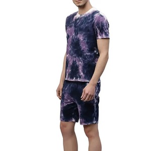 Heavyweight 100% Cotton T Shirt and Shorts Set Summer Two Piece Outfit for <b>Men</b> Production Factory Screen Print Embroidery - Product Image 4