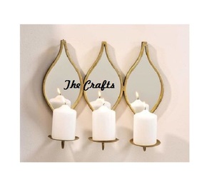 Iron And Glass <b>Wall</b> Hanging <b>Candle</b> <b>Holder</b> Customized Size And Shape <b>Wall</b> Decorative <b>Candle</b> <b>Holder</b> For Wedding Events Use - Product Image 1
