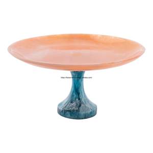 ขาตั้งเค้กเรซิ่นทำมือสุดหรู พร้อมดีไซน์กลิตเตอร์และประดับด้วยโซ่พลอย พร้อมมีดเข้าชุดสำหรับงานแต่งงานและงานอีเว้นท์ - Product Image 2