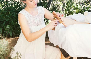 Varita Kansa Premium de Tamaño Mediano con Mango de Madera, Empresa Fabricante Más Grande, Masaje Facial y Corporal Ayurvédico - Product Image 6