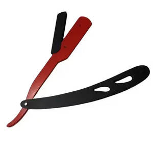 Cuchilla de afeitar de uso recto con mango de madera de alta calidad para maquinilla de afeitar de peluquería - Product Image 3