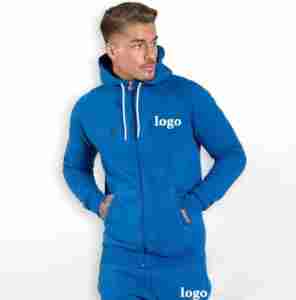 Survêtement à capuche unisexe de luxe coupe ajustée OEM 100% survêtement délavé à l'acide en coton imprimé pour hommes à la mode printemps - Product Image 2