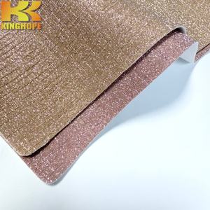 Tissu brillant à paillettes épaisses de couleur intense en similicuir PU effet Cendrillon pour empeignes de chaussures - Product Image 6