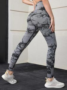 Legging para mujer 2025, nuevo estampado para mujer, mallas de gimnasio de cintura alta, sin costuras para Fitness Pantalones deportivos, pantalones ajustados elásticos informales - Product Image 2