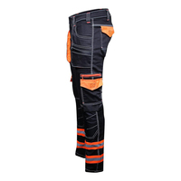 Pantalones de seguridad de alta visibilidad para hombres Pantalones DE TRABAJO resistentes con rayas reflectantes Bolsillos Pantalones de carga de trabajo de invierno