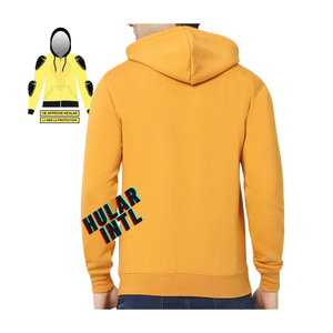 Sweat à capuche pour unisexe personnalisé 100% coton polaire pull lourd tenue décontracté pour la moto avec protection CE - Product Image 5