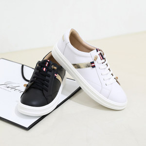 JSHOE Zapatillas Casuales Cómodas para Mujer Tenis Ligeros de Cuero con Suela Suave Zapatos para Caminar de Caña Baja de 3cm para Otoño y Primavera - Product Image 5