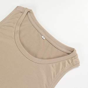 Women's Summer Casual Sleeveless Knitted Tank <b>Tops</b> Crew Neck Loose Fit Flowy Eco-Friendly Breathable Embroidery Appliques - Product Image 6