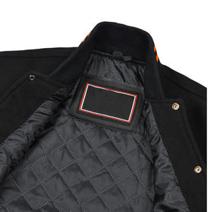 Wholesale Custom Streetwear Chenille Embroidery Letterman Varsity Jacket Custom Color Long Sleeve Patch Varsity Jacket for men - Product Image 5