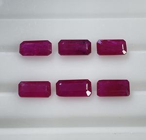 Rubí Natural de Mozambique al Mejor Precio, Calibrado, Corte Octogonal, Color Rosa Rojizo, Piedra Preciosa Suelta para Joyería - Product Image 1