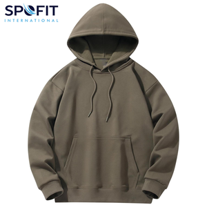 Sudaderas con Capucha de Algodón de Punto para Hombre, Tallas Grandes, Invierno, Bordado Personalizado, Estilo Pullover, Diseño Forrado, Cuello con Capucha - Product Image 4