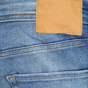 Jeans pour hommes de conception haut de gamme, jeans droits pour hommes, jeans en denim élégants, vêtements de rue pour hommes, respirants, lavés, coupe ajustée, extensibles - Product Image 6