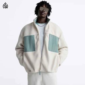 Sherpa Fleece Jacket chaqueta de invierno Personalizado al por mayor Zip up Turn Down Collar Sherpa Jacket - Product Image 1