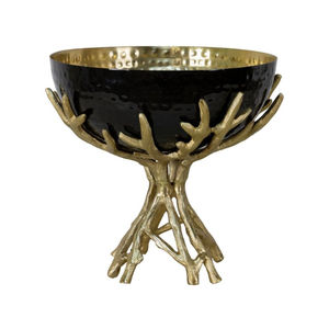 Bol de service rustique en acier inoxydable pour salle à manger traditionnelle Bol décoratif en métal élégant pour mariage et événements - Product Image 3