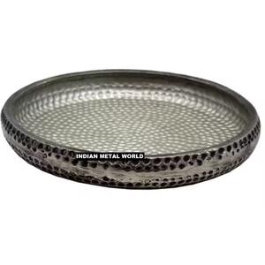 Cuenco de chocolate martillado de Metal plateado de primera calidad, elegante cuenco para servidor de Chocolate, soporte para mesa dulce para bodas y fiestas - Product Image 6