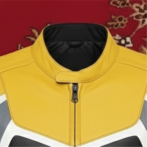 Blouson court moto KANDARI SPORTS personnalisé respirant avec broderie et imprimé, fermeture éclair, manches longues, style streetwear, en cuir, unisexe - Product Image 6
