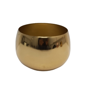 Bougie en cuir de conception fantaisie votive couleur marron forme ronde pour la décoration de mariage à la maison et de fête bougeoir votif - Product Image 4
