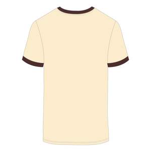 Autism Awareness Chenille Embroidery <b>Neutral</b> Ringer T Shirt Unisex 100 Cotton Jersey Support Autism Puzzle Design - Product Image 3