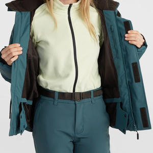 Fournisseur OEM de veste de ski imperméable personnalisée pour femmes avec doublure thermique coupe-vent impression de logo et support d'étiquette - Product Image 3